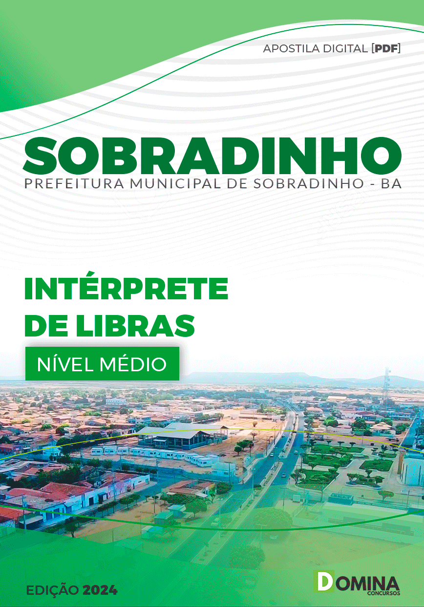 Apostila Pref Sobradinho BA 2023 Intérprete Libras