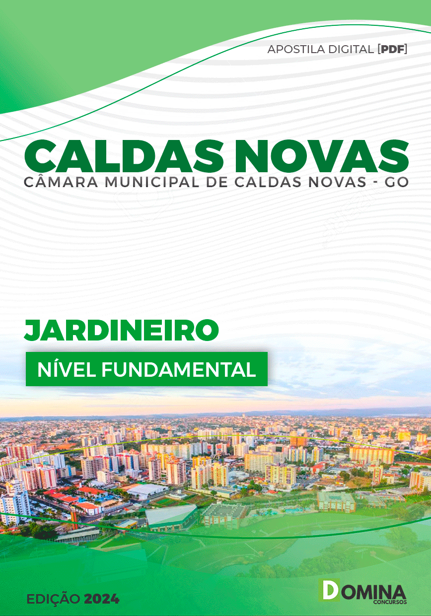 Apostila Câmara Caldas Novas GO 2023 Jardineiro