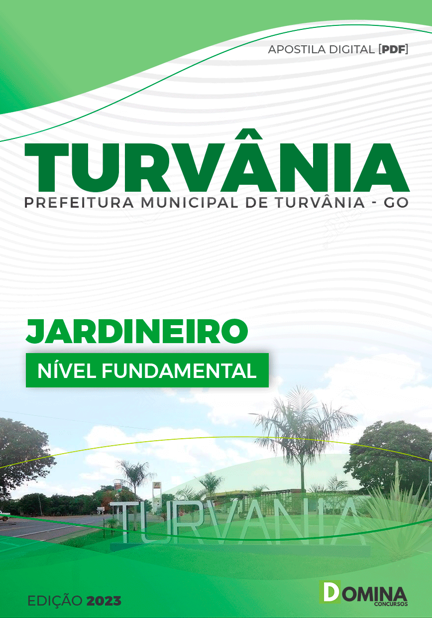Apostila Pref Turvânia GO 2023 Jardineiro