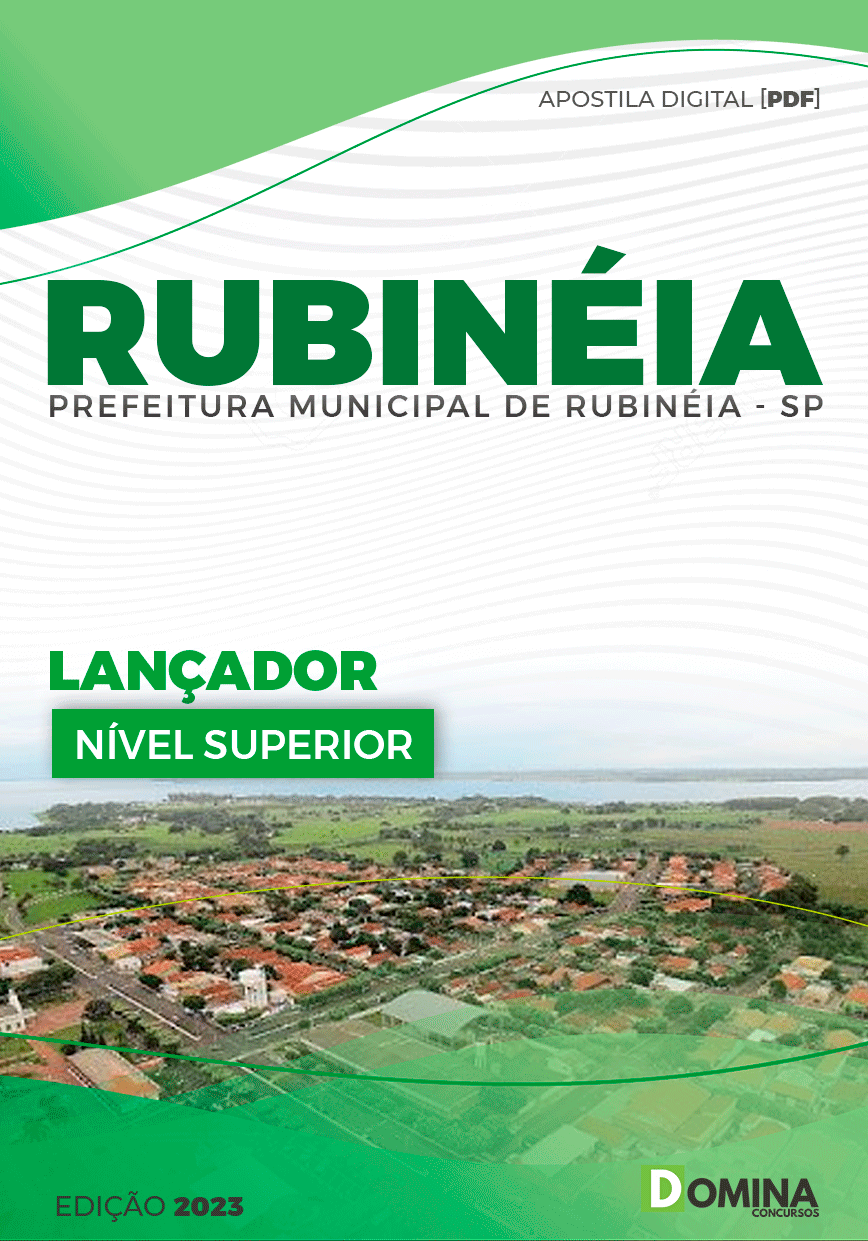 Apostila Concurso Pref Rubinéia SP 2023 Lançador