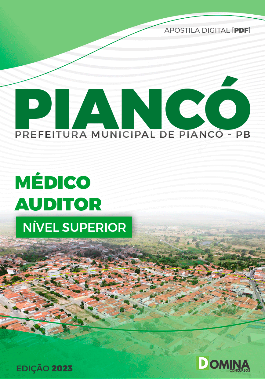 Apostila Pref Piancó PB 2023 Médico Auditor