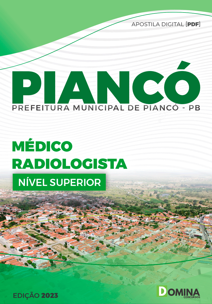Apostila Pref Piancó PB 2023 Médico Radiologista