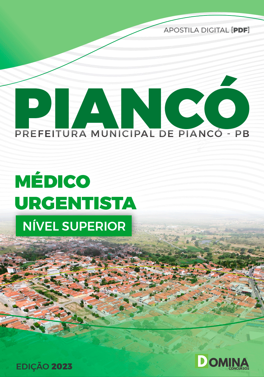 Apostila Pref Piancó PB 2023 Médico Urgentista