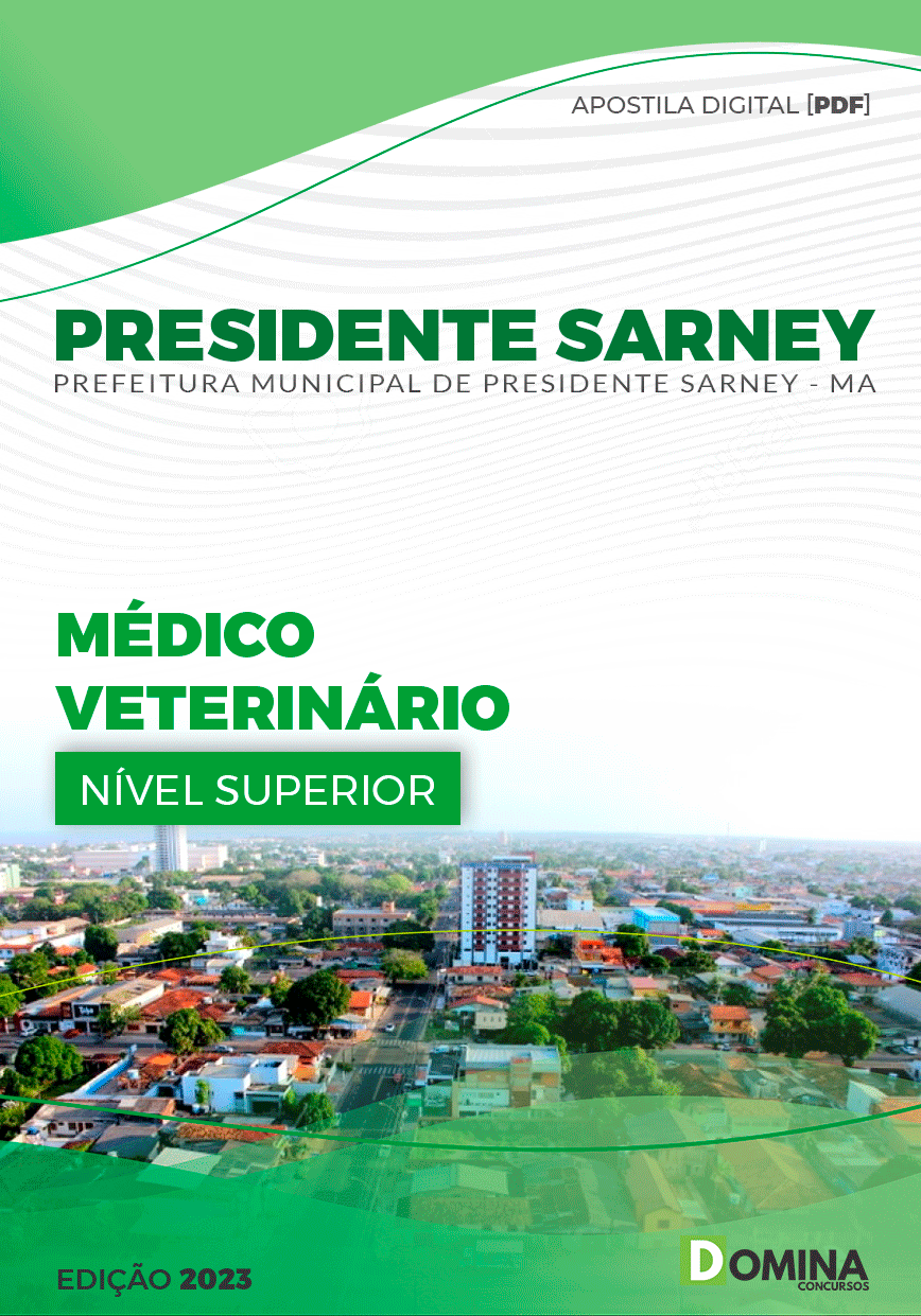 Apostila Pref Presidente Sarney MA 2023 Médico Veterinário