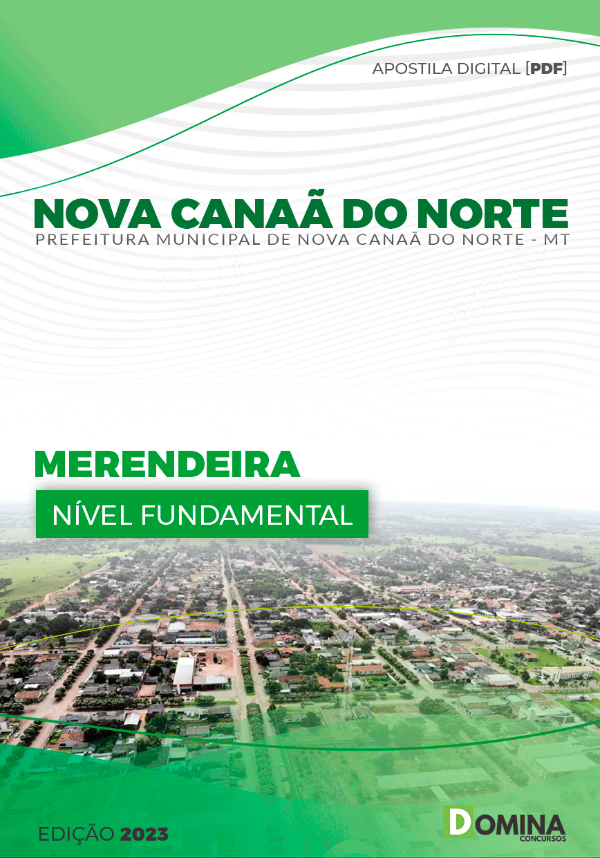 Apostila Pref Nova Canaã do Norte MT 2023 Merendeira