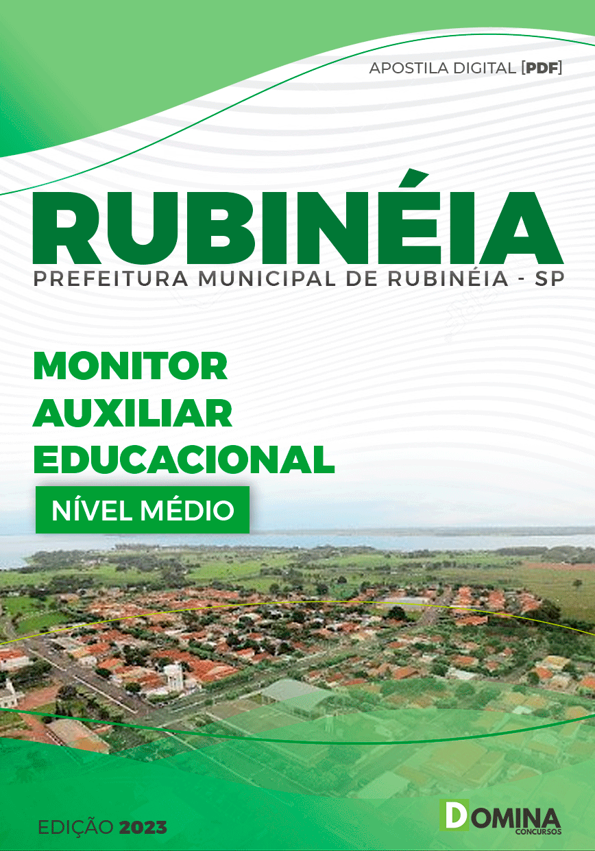 Apostila Pref Rubinéia SP 2023 Monitor Auxiliar Educacional