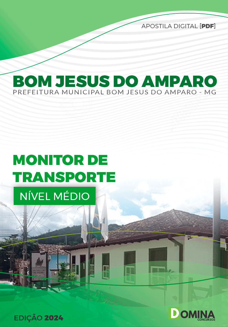 Pref Bom Jesus do Amparo MG 2024 Monitor de Transporte