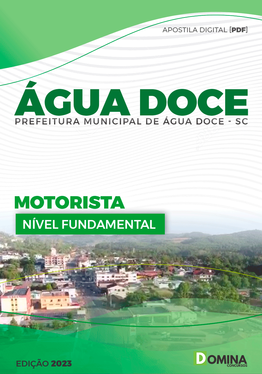 Apostila Pref Água Doce SC 2023 Motorista