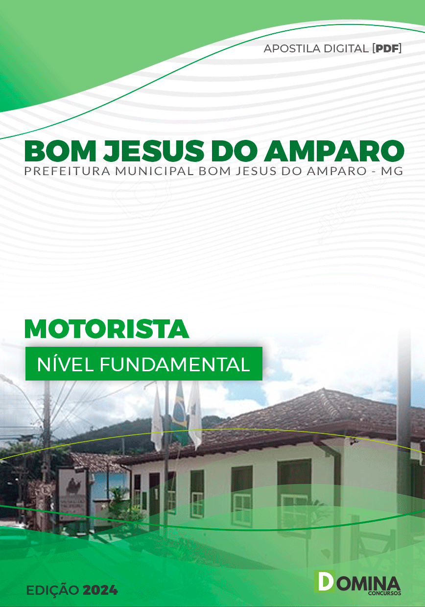 Pref Bom Jesus do Amparo MG 2024 Motorista