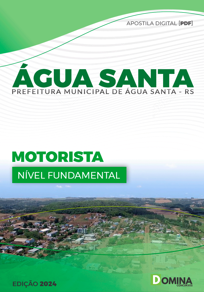 Apostila Pref Água Santa RS 2024 Motorista