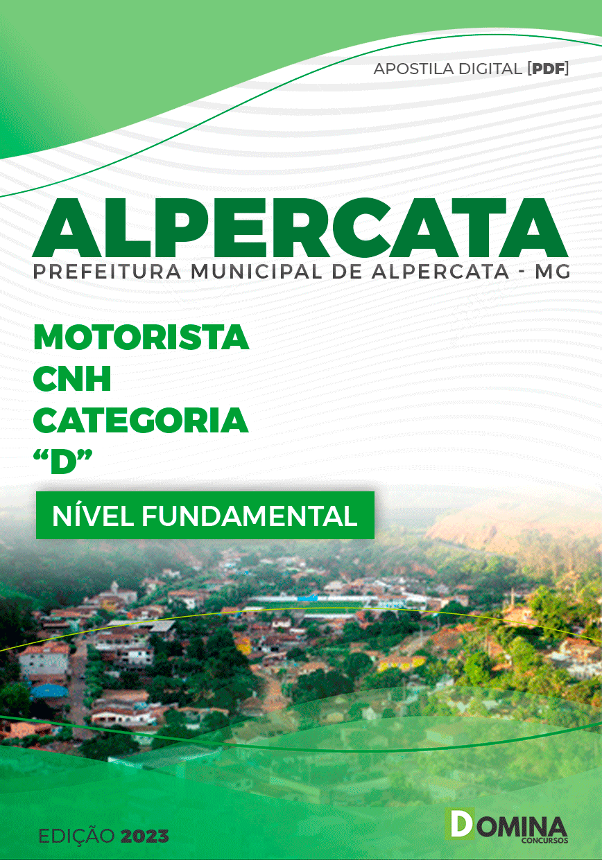 Apostila Pref Alpercata MG 2023 Motorista Categoria D