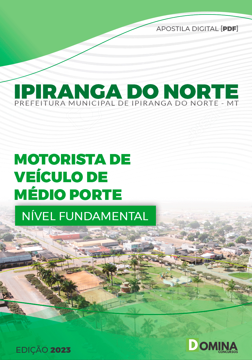 Apostila Pref Ipiranga do Norte MT 2023 Motorista Veículo Médio Porte