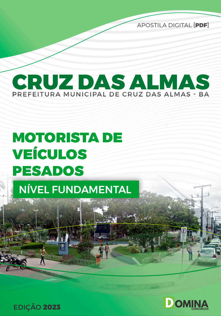 Apostila Pref Cruz das Almas BA 2023 Motorista Veículos Pesados
