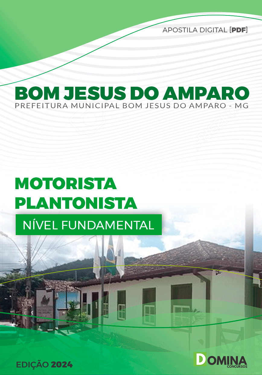 Pref Bom Jesus do Amparo MG 2024 Motorista Plantonista