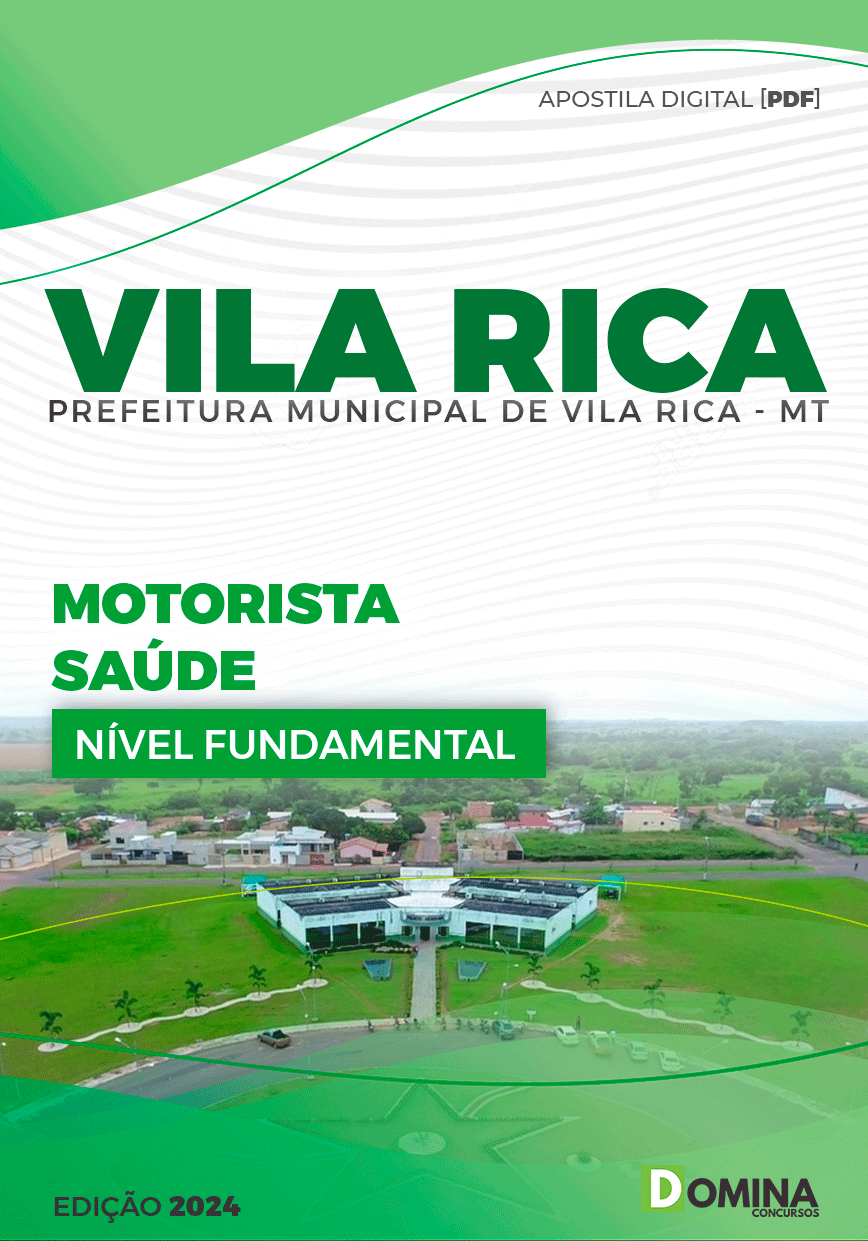 Apostila Pref Vila Rica MT 2024 Motorista Saúde