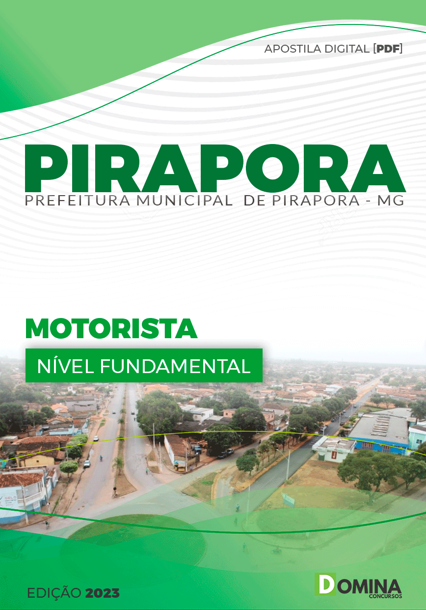 Apostila Pref Pirapora MG 2023 Motorista