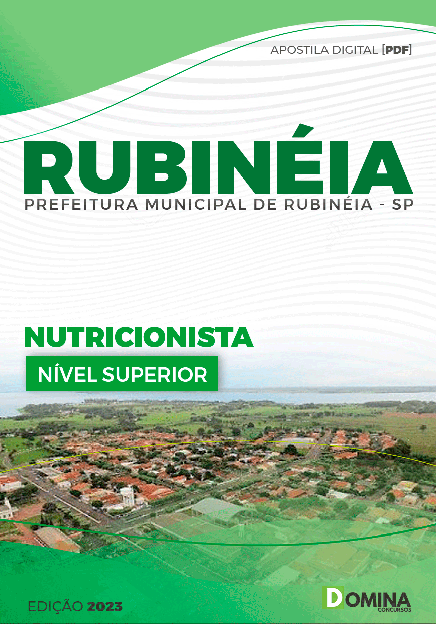 Apostila Pref Rubinéia SP 2023 Nutricionista