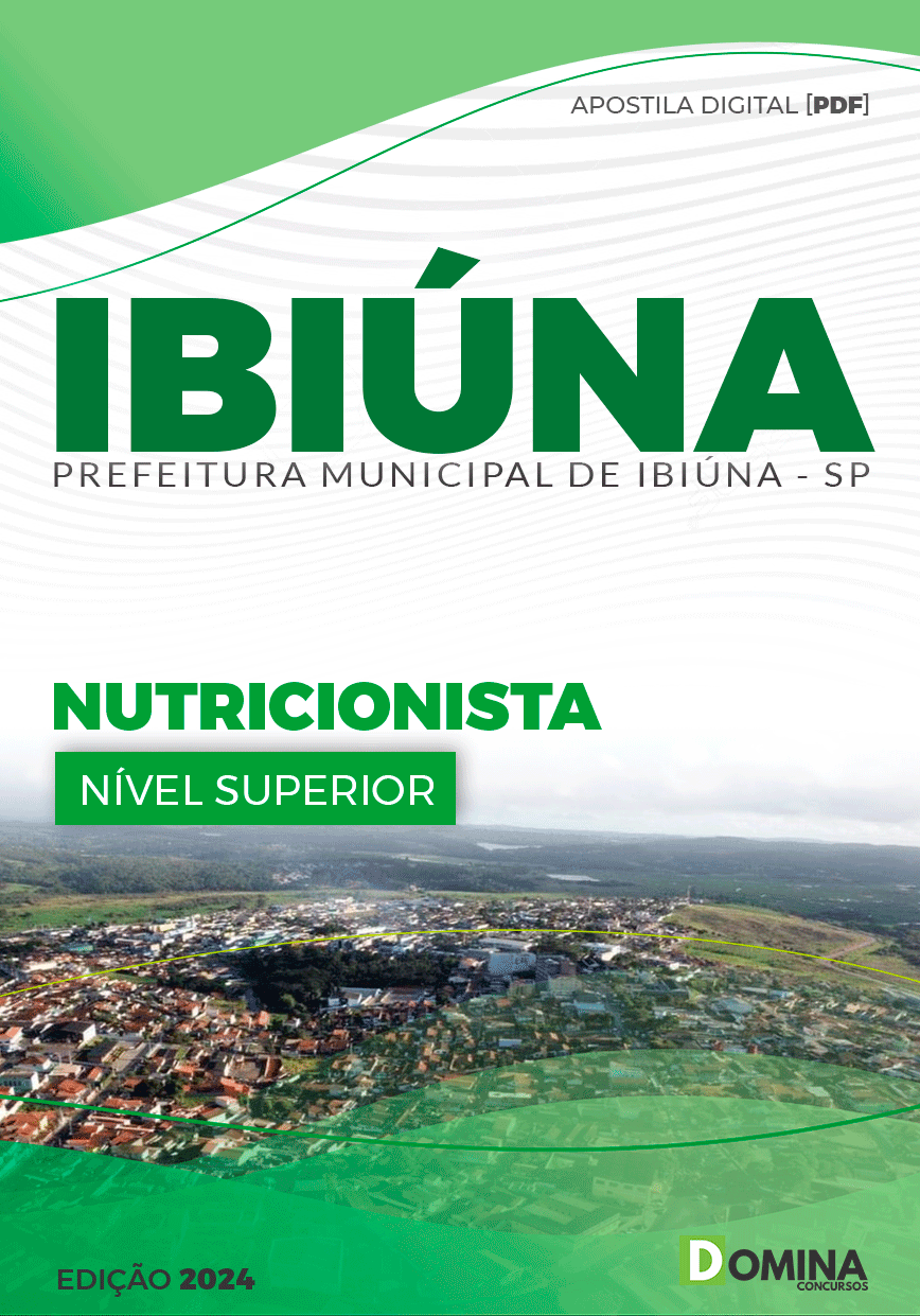 Apostila Pref Ibiúna SP 2024 Nutricionista