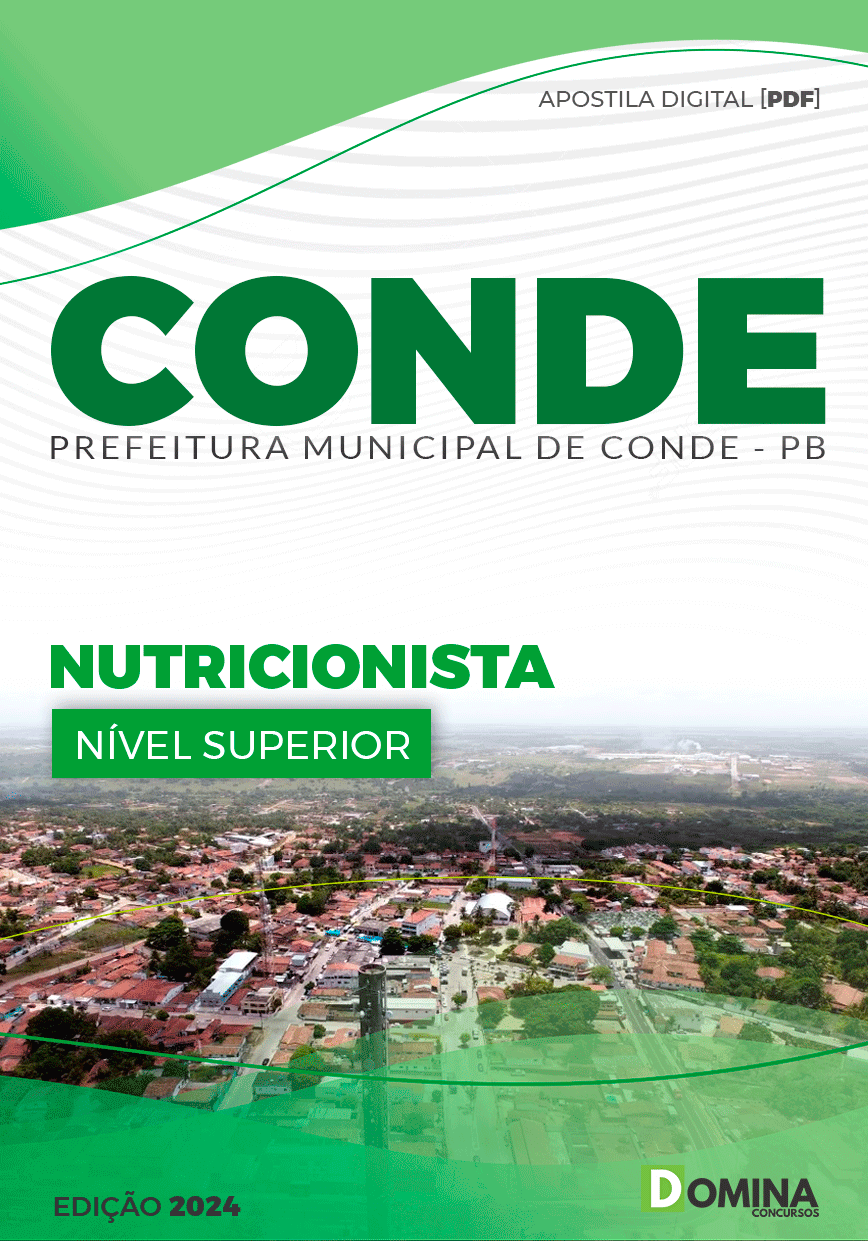 Apostila Concurso Pref Conde PB 2024 Nutricionista