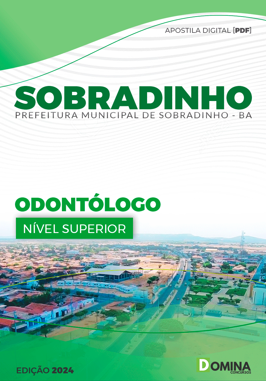Apostila Pref Sobradinho BA 2023 Odontólogo