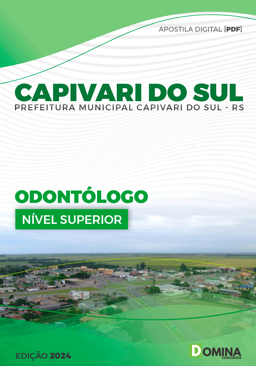 Apostila Pref Capivari do Sul RS 2024 Odontólogo