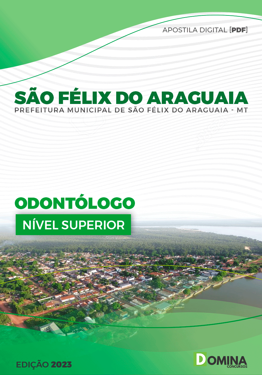 Apostila Pref São Félix do Araguaia MT 2023 Odontólogo