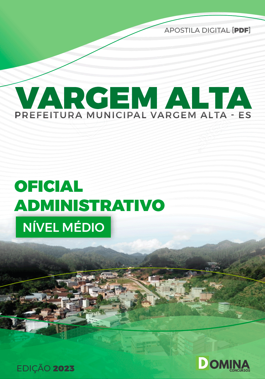 Apostila Pref Vargem Alta ES 2023 Oficial Administrativo