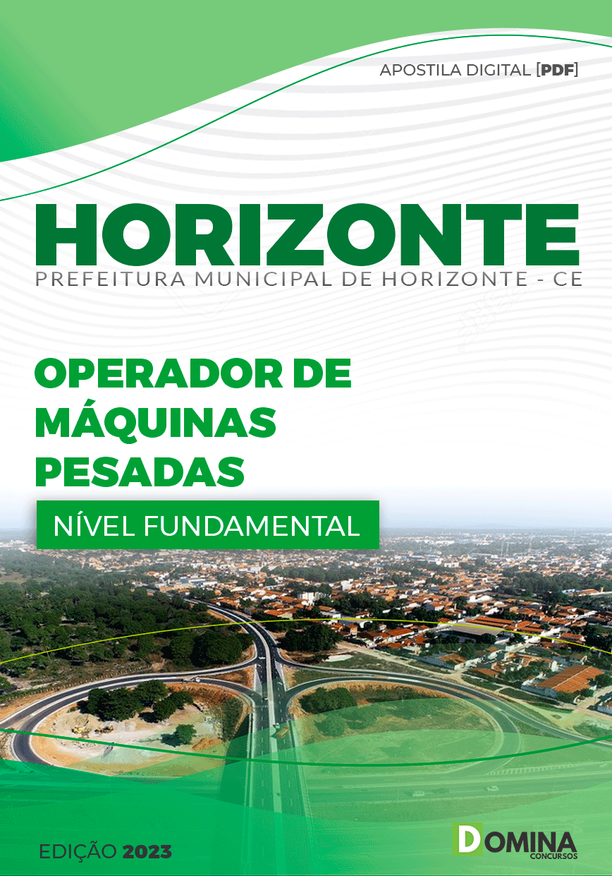 Apostila Pref Horizonte CE 2023 Motorista Operador Máquinas Pesadas