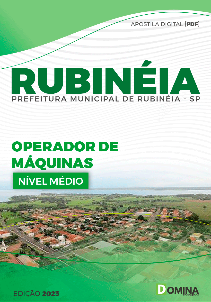 Apostila Pref Rubinéia SP 2023 Operador Máquinas