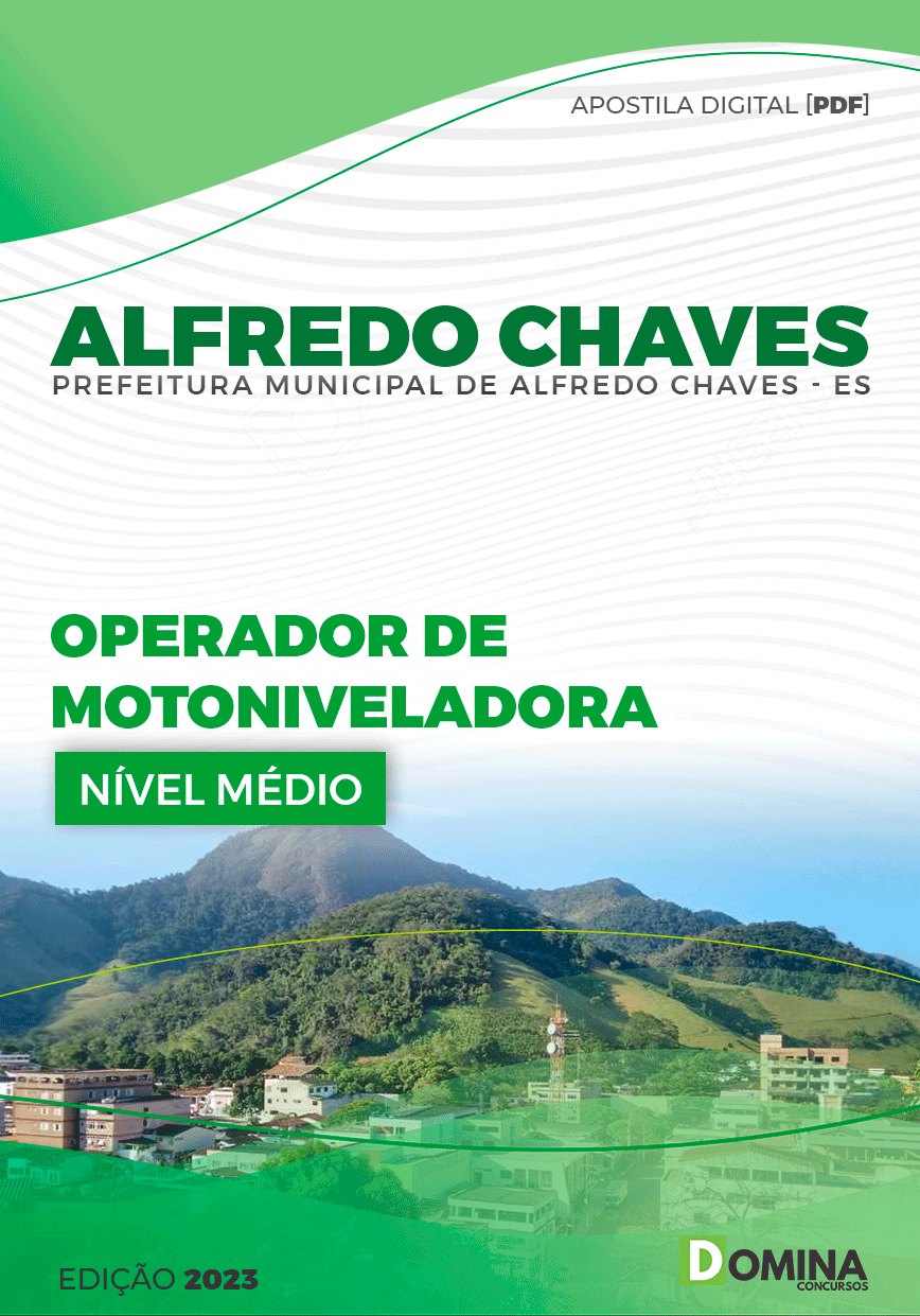 Apostila Pref Alfredo Chaves ES 2023 Operador Motoniveladora
