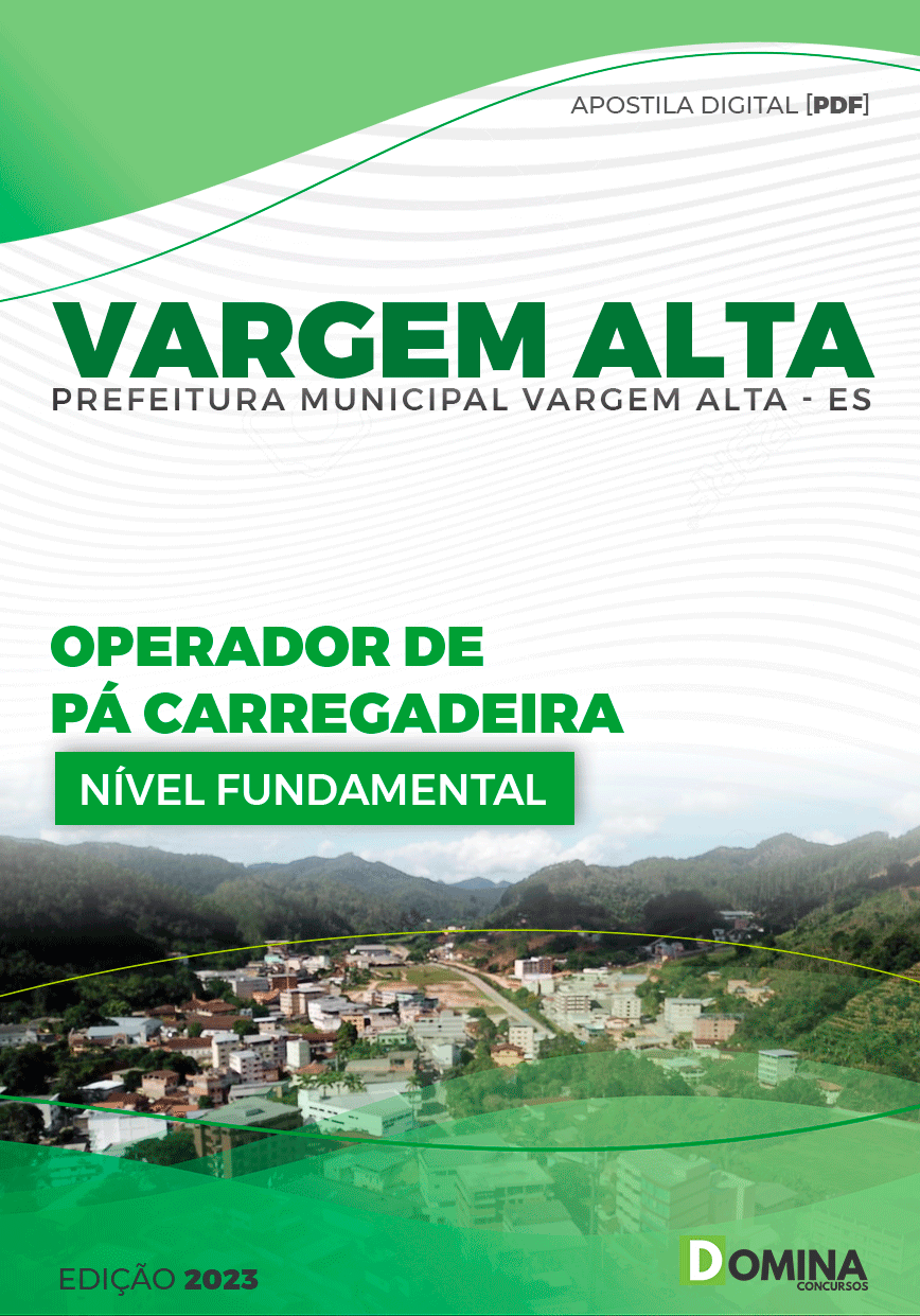 Apostila Pref Vargem Alta ES 2023 Operador de Pá Carregadeira