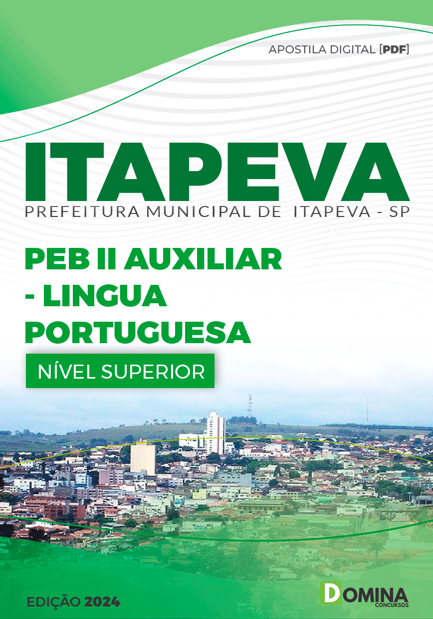 Apostila Pref Itapeva SP 2024 Professor Auxiliar de Português