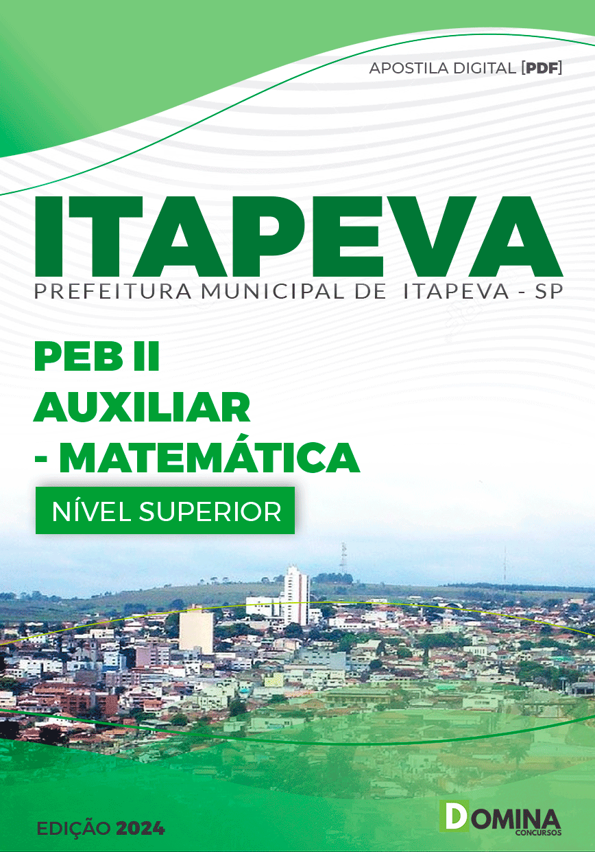 Apostila Pref Itapeva SP 2024 Professor Auxiliar de Matemática