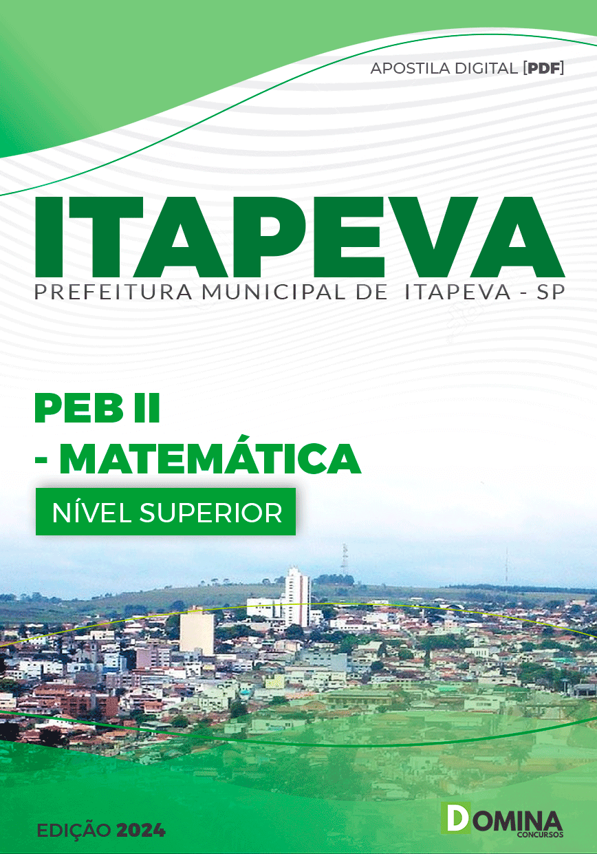 Apostila Pref Itapeva SP 2024 Professor de Matemática
