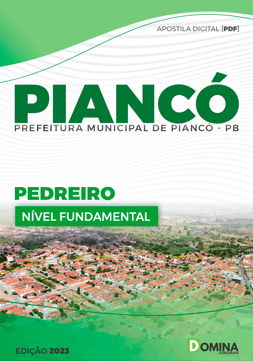 Apostila Pref Piancó PB 2023 Pedreiro