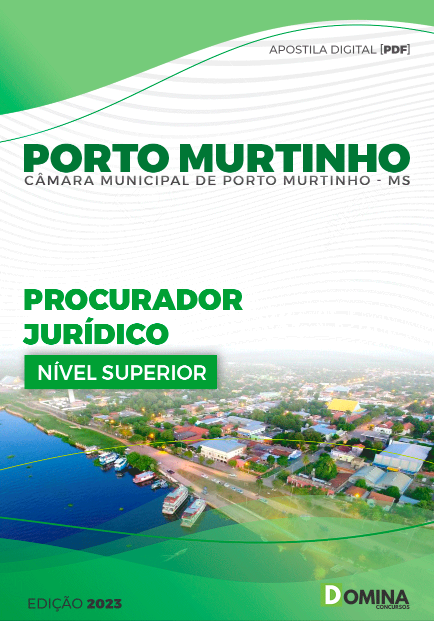 Apostila Câmara Porto Murtinho MG 2023 Procurador Jurídico