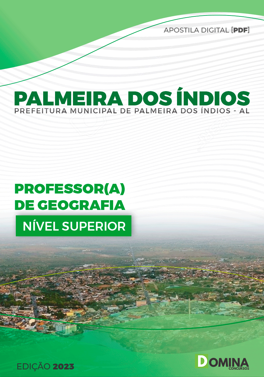 Apostila Pref Palmeira dos Índios AL 2023 Professor Geografia
