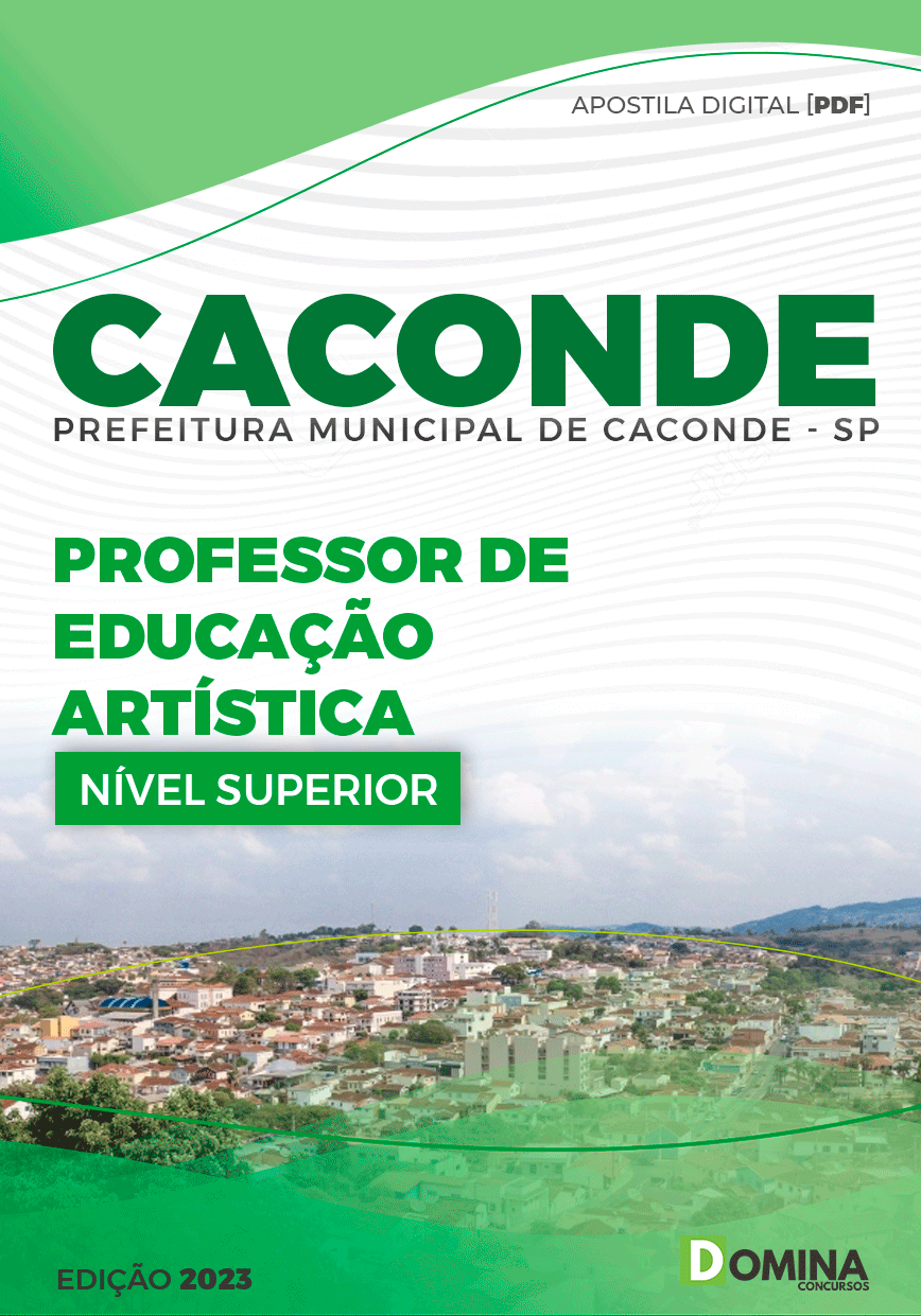 Apostila Pref Caconde SP 2023 Professor Educação Artística