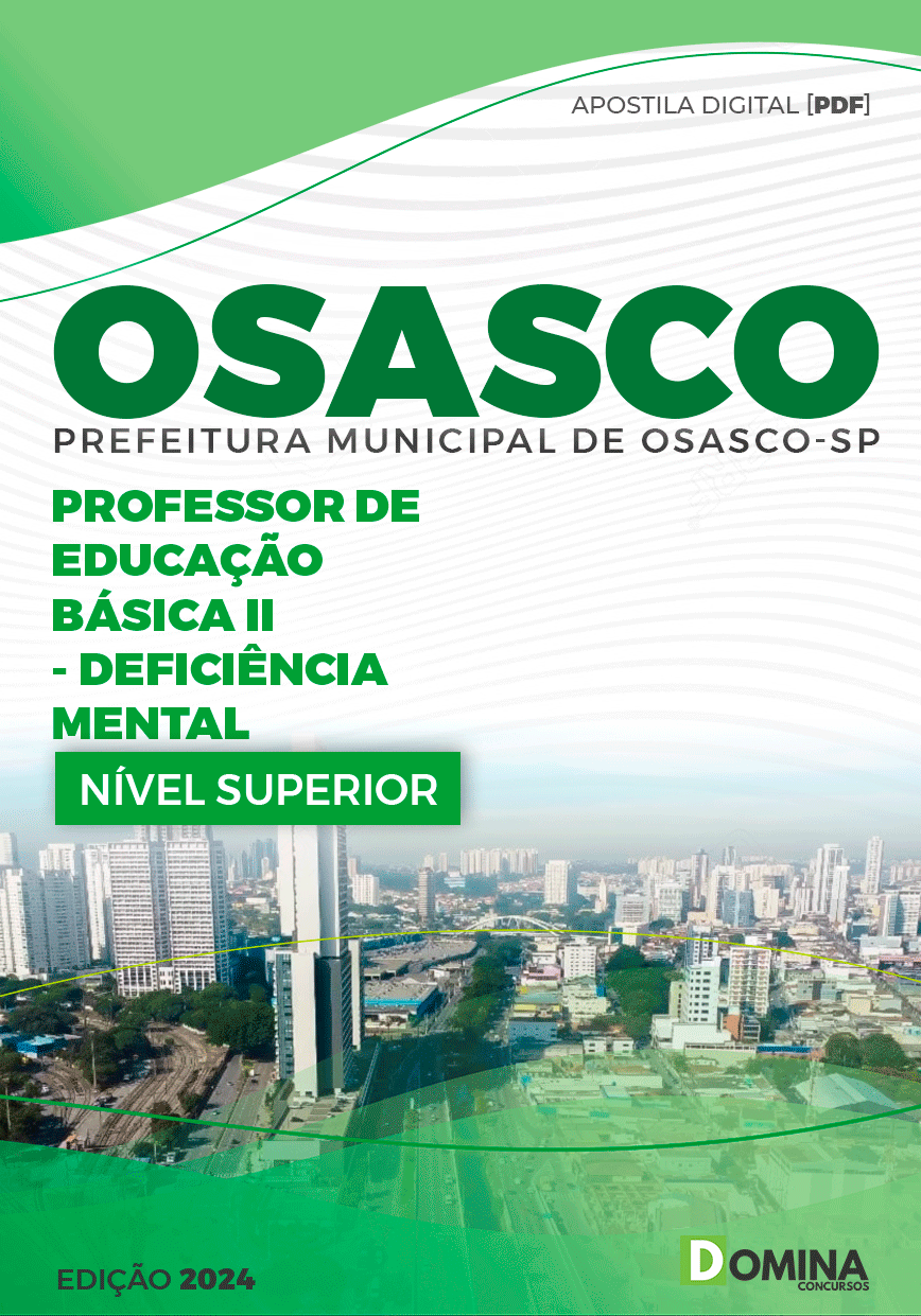 Apostila Pref Osasco SP 2023 Professor EB II Deficiência Mental