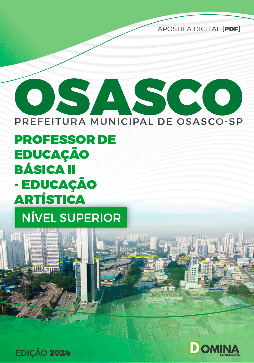 Apostila Pref Osasco SP 2023 Professor EB II Educação Artística