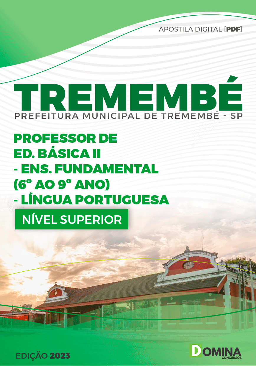 Apostila Pref Tremembé SP 2023 Professor de Português