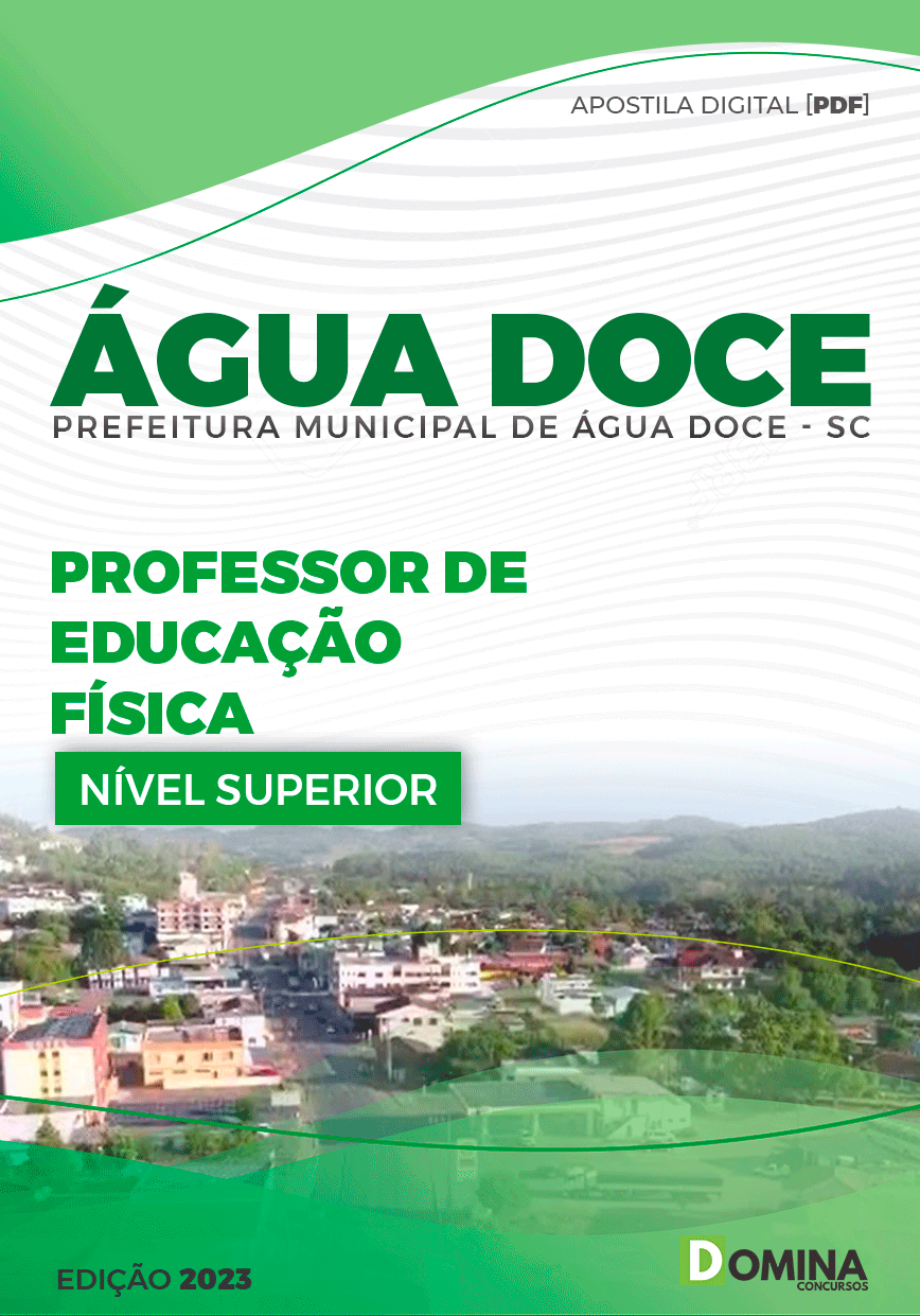 Apostila Pref Água Doce SC 2023 Professor Educação Física