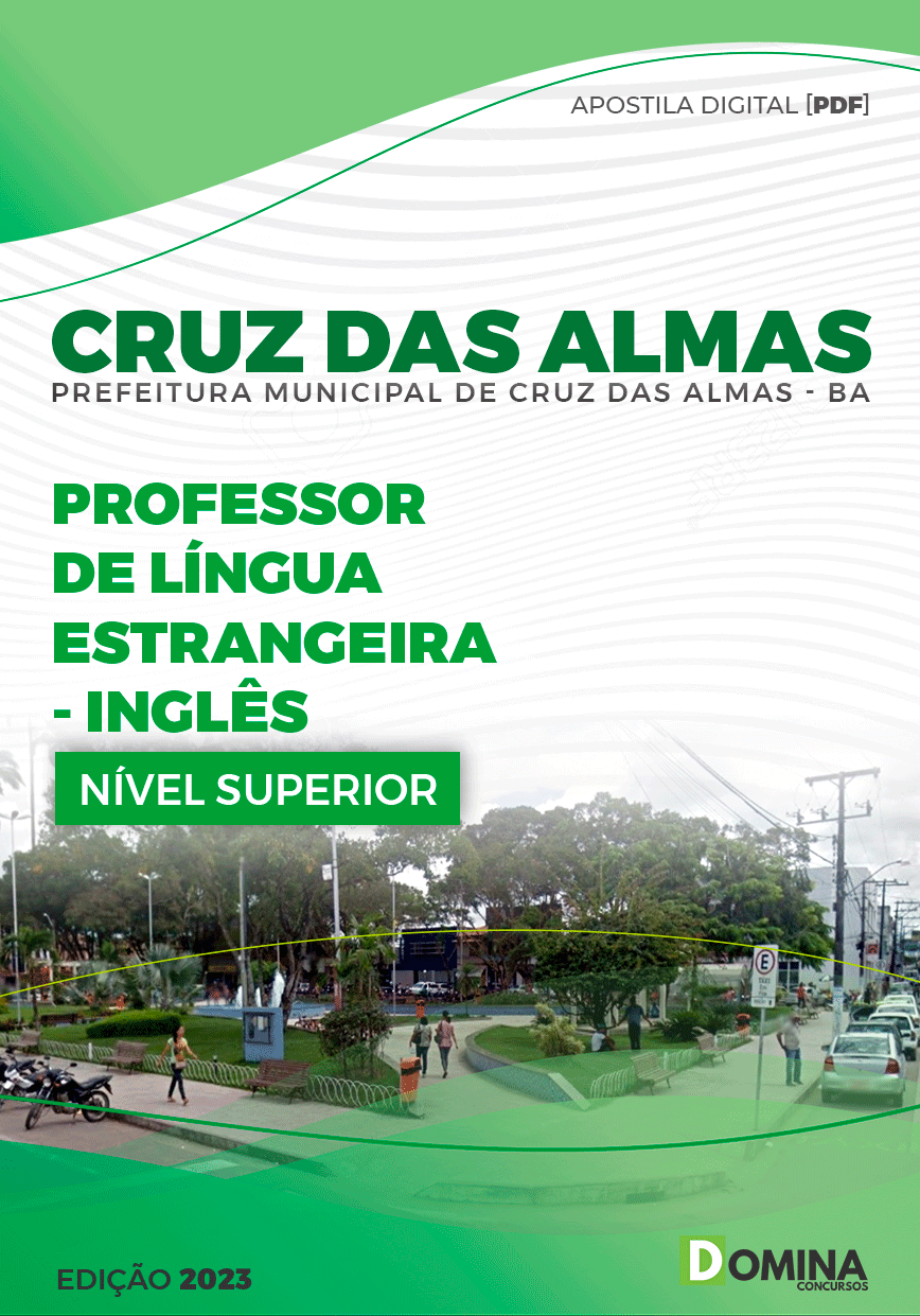 Apostila Pref Cruz das Almas BA 2023 Professor de Inglês