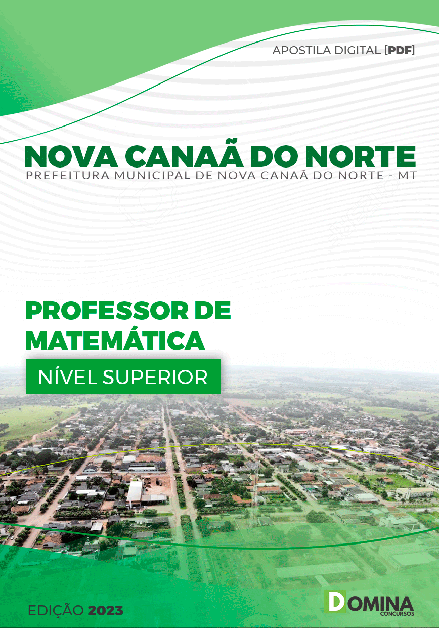 Pref Nova Canaã do Norte MT 2023 Professor de Matemática