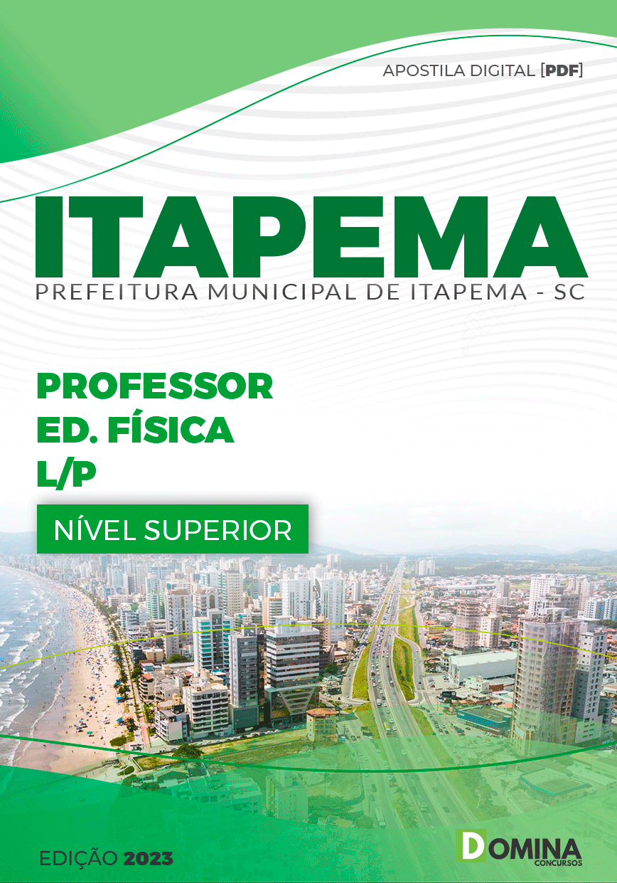 Apostila Pref Itapema SC 2023 Professor Educação Física