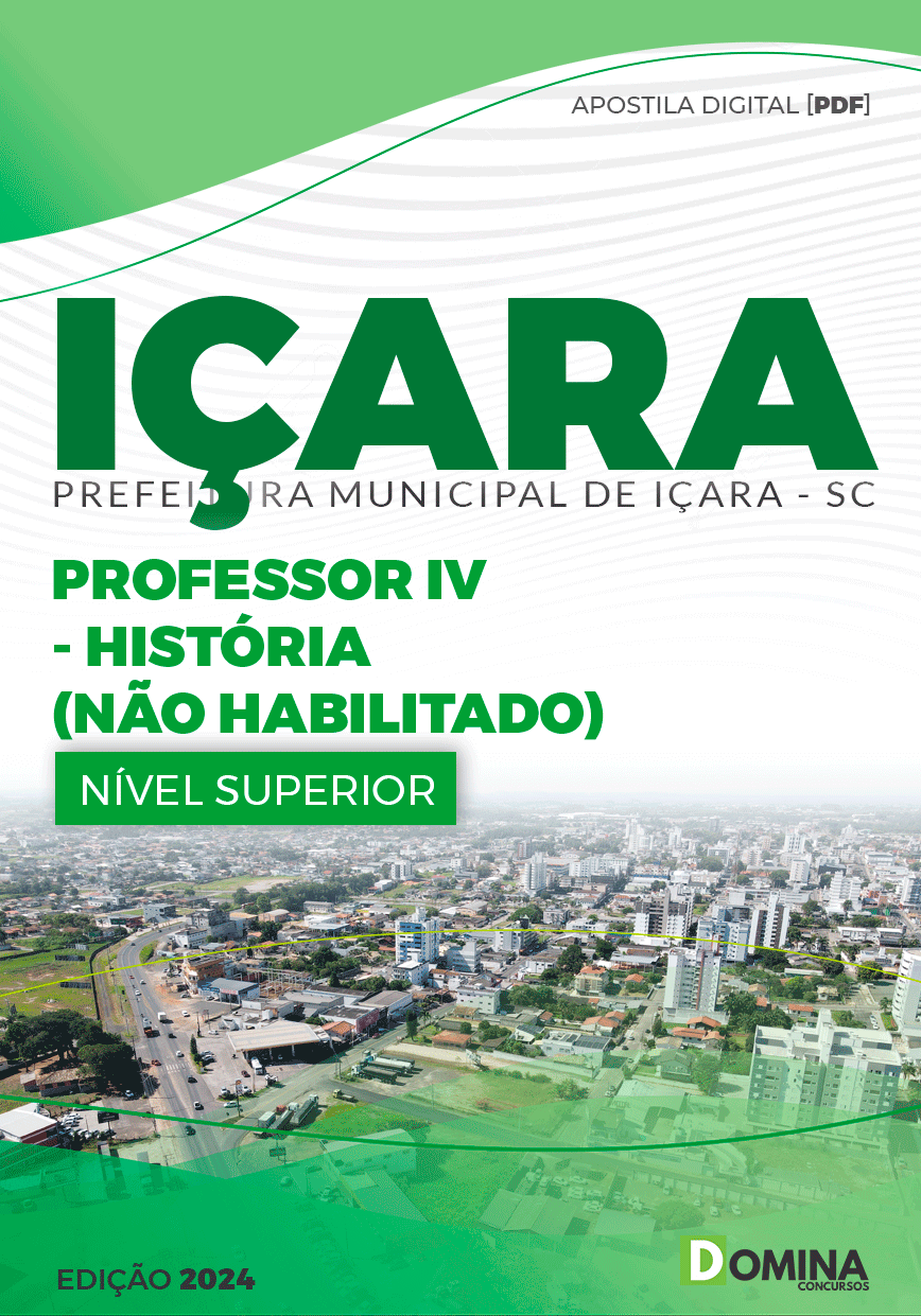 Apostila Pref Içara SC 2024 Professor de História Não Habilitado