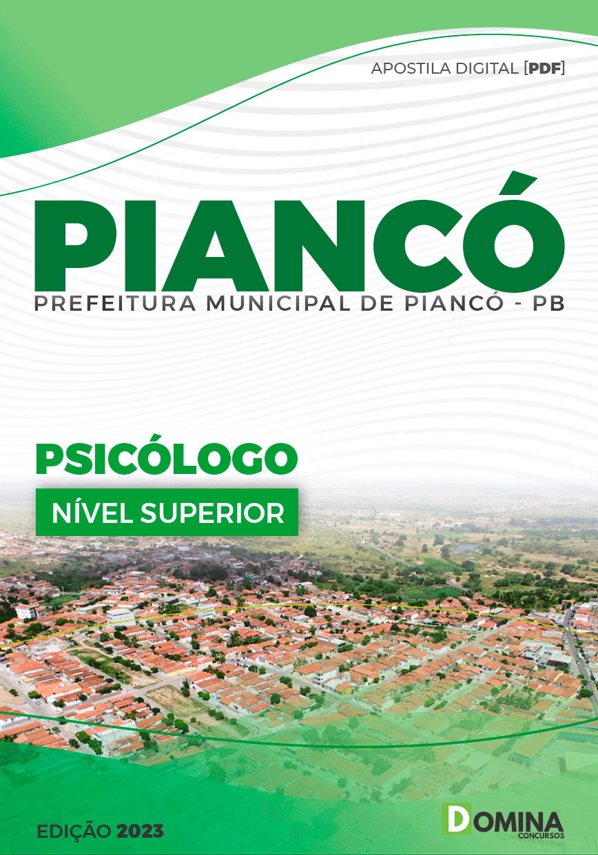 Apostila Pref Piancó PB 2023 Psicólogo