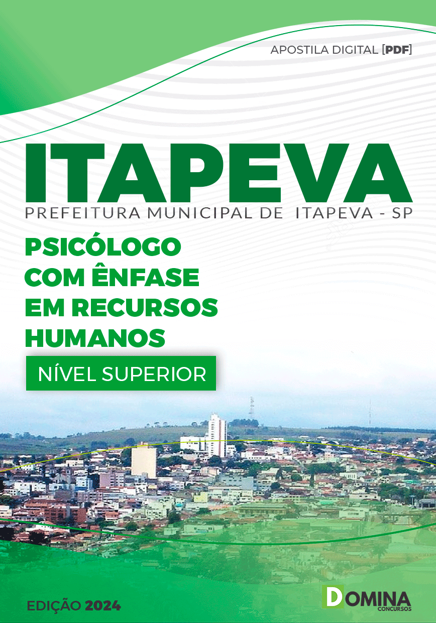 Pref Itapeva SP 2024 Psicólogo Ênfase Recursos Humanos