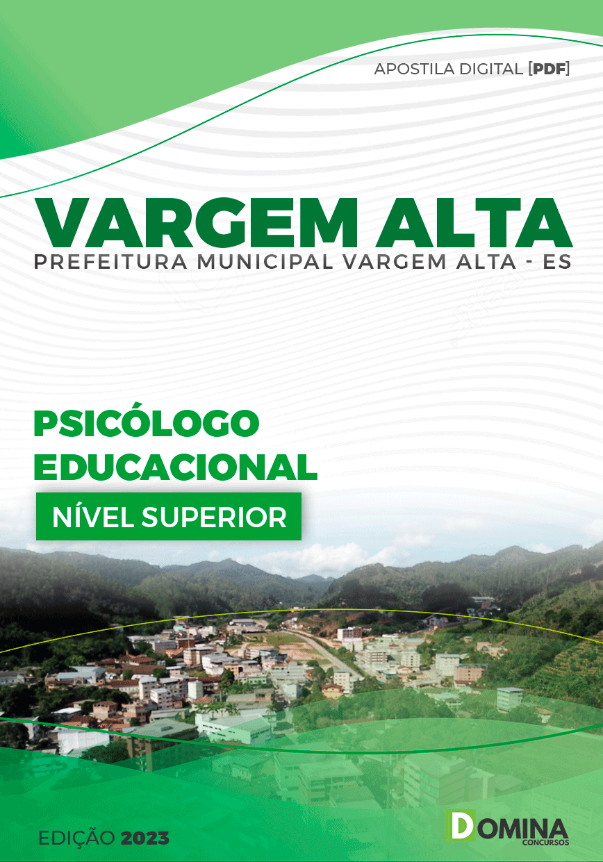 Apostila Pref Vargem Alta ES 2023 Psicólogo Educacional