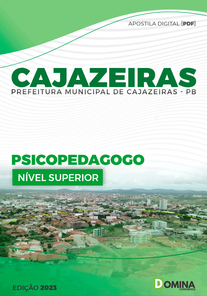 Apostila Pref Cajazeiras PB 2023 Psicopedagogo